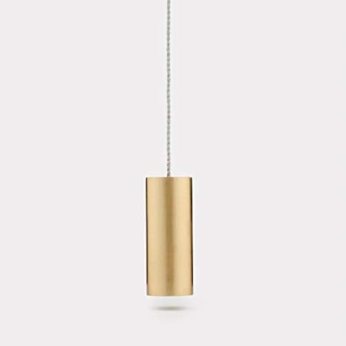 Pushka Home Contemporary Brushed Solid Brass Gold Cylindrical Bathroom Toilet Ceiling Fan Light Pull Handle