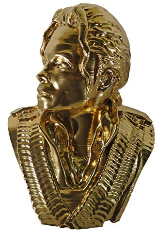 FGS Statue Buste de Michael Jackson dorée