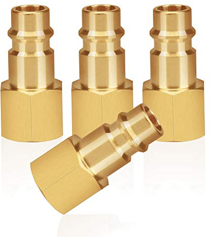 Raccordo ad aria compressa con filettatura interna 1/4 filetto femmina in ottone 1/4 pollici spina di accoppiamento presa di accoppiamento presa del tubo presa della valvola spina filettata