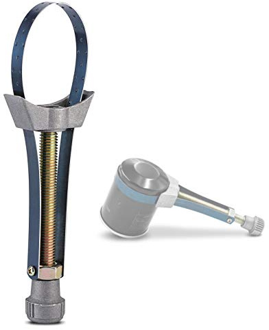 Ölfilterschlüssel Motorrad Verstellbares Metallband | Ölfilterband, Aluminium-Griff für ergonomische Präzision, Entfernt zylindrische Filter 60-120mm Durchmesser