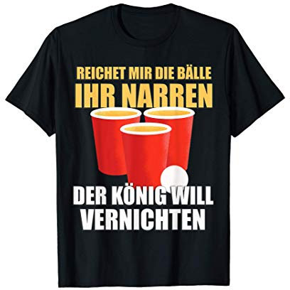 Reichet mir die Bälle Bierpong Beer Pong Regeln Trinkspiel T-Shirt