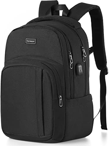 YIORMIOR Schulrucksack Jungen Mädchen Teenager, Rucksack Herren Damen Laptop Rucksack Daypacks für 15.6 Zoll Laptop Business Rucksack mit USB Ladeanschluss 35L