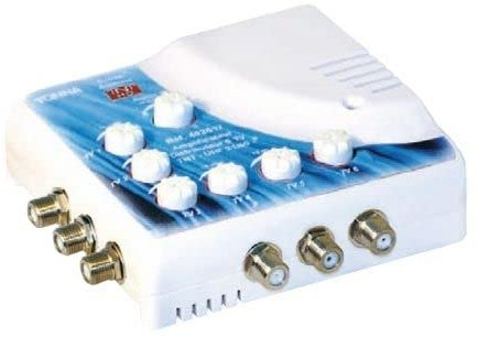 Amplificateur intérieur 1 entrée / 6 sorties 402666-24 dB x 6, Bande passante 470 à 800 MHz, Facteur de bruit 4 dB