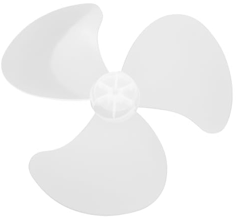 MSemis Universal Ventilatorblatt 3 Blätter Lüfterflügel Rotorblatt Kunststoff Ventilator Ersatzteile für Tischfan Standventilator Weiß E 14 Inch