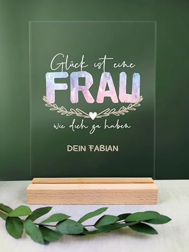 Frau Geschenk personalisiert - Acryl Geschenk - Geburtstagsgeschenk Frau, Frau Geschenk, Geschenke Für Frau, Beste Frau, Geburtstagsgeschenk für Sie, Watercolor Personen (Frau)