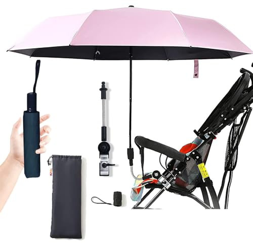 Nakazawa 38.5In Sonnenschirm Kinderwagen,Universeller Kinderwagen Sonnenschirm Regenschirm, Faltbarer Sonnenschirm Kinderwagen, Bequem Und Bequem, Sonnenschirm FüR Kinderwagen