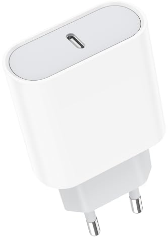 Chargeur USB C, Prise 20W Secteur Rapide pour iPhone 15/15 Pro/15 Pro Max/15 Plus/14/13/12/11/SE 2020/X/XS/XR, Pad Pro, Arpods, Galaxy, Pixel, Type C Mural Alimentation Adaptateur Trefard