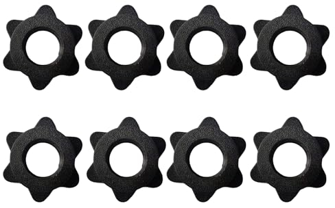 Reicyfang Sternverschlüsse, 2,5 cm Langhantel, Spinlock-Verschlüsse, Schraubklemmen, Standard-Hantel, Sechskantmutter, Kurzhantelstange, Mutter, Langhantelschraube, Klemmen, Gewichtsclips für