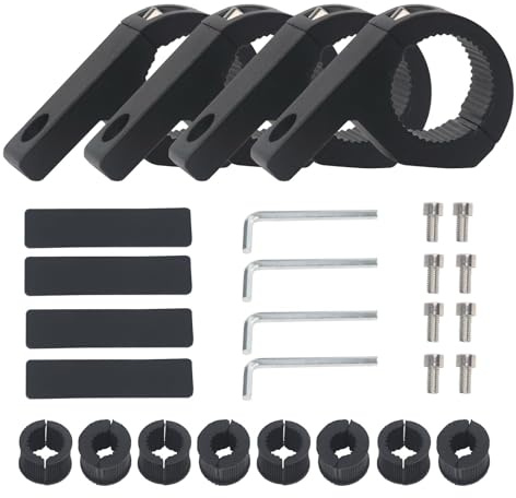 4 Stücke Arbeitsleuchten Halterung Universal, 19-32mm Rohrhalterung, Universal Light Bar Halterungs, für Frontschutzbügel, Geländewagen, Auto, LKW, Motorrad.