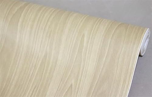 BUVU Klebefolie Möbel Braun Holzoptik Möbelfolie Selbstklebende Folie Holz Tapete 45cm X 800cm Vintage Streifen Folie Wasserdicht Wandtapete für Möbel Wände Schränke Küche Tische