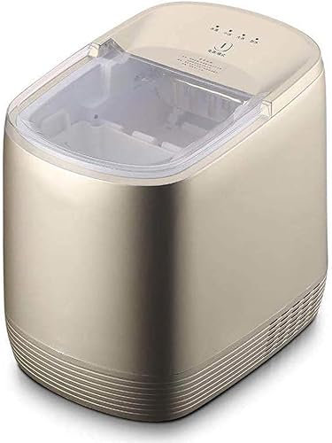 Macchina per il ghiaccio portatile per cubetti di ghiaccio, utilizzata per macchina per il ghiaccio in miniatura da tavolo, macchina per il ghiaccio, silenziosa (colore: oro)