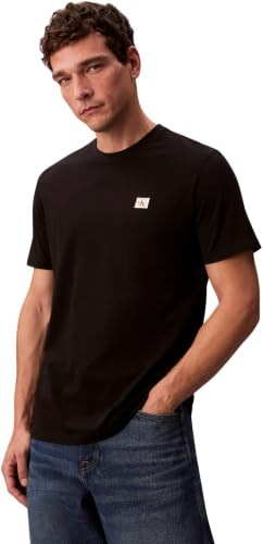 Calvin Klein Men's Short Sleeve Badge Jersey Classic Tee Cotton
