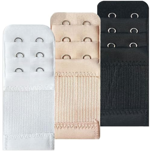 3 Pieces Bra Extensions 3 Hook,Bra Extenders 3 Hook Uk,Bra Extenders 3 Hooks,Bra Extender,Women's Bra Extenders,Soft And Comfortable Bra Extension Strap, Bra Extension Strap,For Women Bra Extende