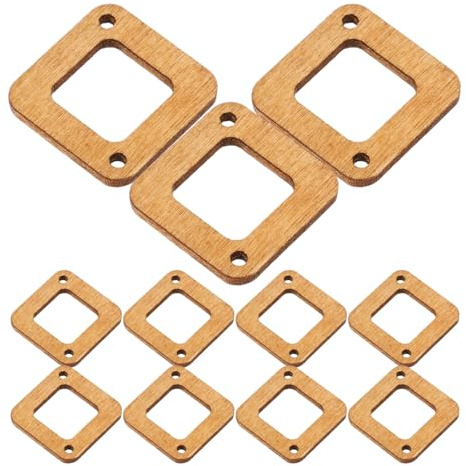 Holzstücke für Ohrringe, 50 Stück, Selbstgemacht Ohrringmaterial, Charme | Ohrringe Holz, Holzausschnitte für Schmuckherstellung, Holzrohlinge für Verschiedene Anlässe
