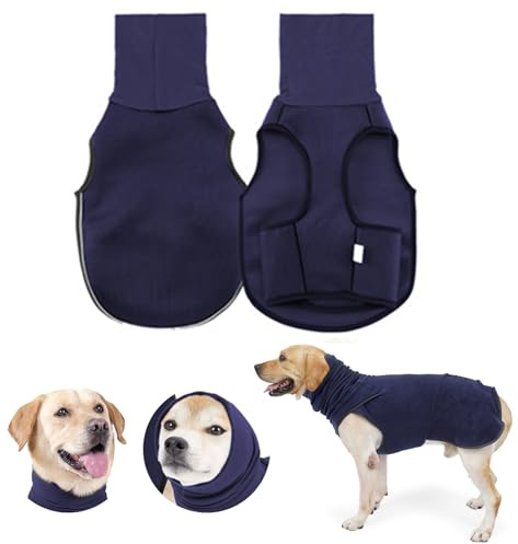 TYXHXTF Chaleco Relajante para Perros, Abrigo Calmante, Chaleco Anti-Ansiedad, Chaqueta de Ansiedad, Abrigo Perro con Capucha Calmante
