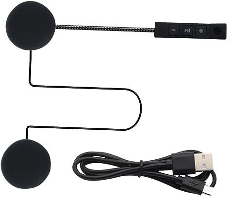 FUNOMOCYA Auriculares para Casco De Motocicleta Inalámbricos Deportivos Compatibles Cascos De Esquí y Carretera