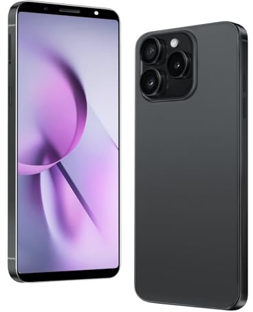 DEMANN GMBH Desbloquear el teléfono, Pantalla de 6,0 Pulgadas, 4GB RAM + 64GB ROM/TF 256GB, Cámara Doble, Soporte 4G LTE FDD TDD, Doble Tarjeta sim, Adecuada para Principiantes(200black)