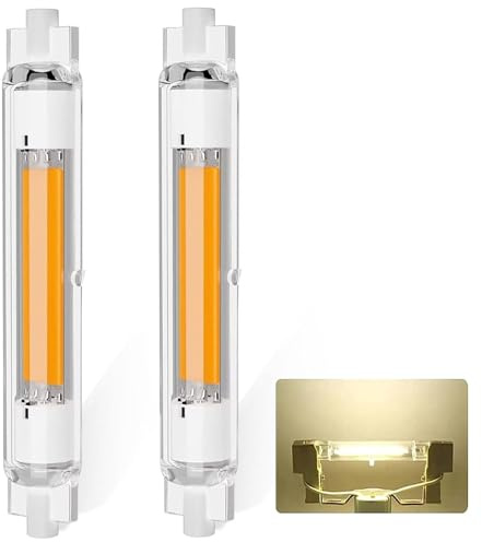 R7S LED 118mm Dimmbar 30w Ersatz für 300W Halogen Lampen | Led R7s 118mm Naturweiß 4000K 3000LM, Kein Flackern, Enegiesparende 360°Abstrahlwinkel für Deckenfluter Stehlampe Wandleuchte, 2er Pack