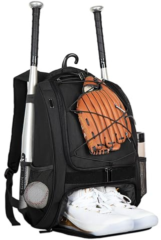 Générique Softball | Softball mit 3 Taschen für – für Jugendliche mit großem Fassungsvermögen für Schläger, Helme, Jugendliche