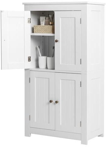LEADZM Meuble de Salle de Bain, Meuble de Rangement