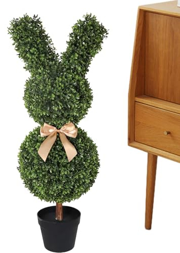 Bosso Finto Artificiale | Decorativo Finto In Vaso | Bosso Artificiale Per Giardino Ed Esterni - Per Ingresso Soggiorno E Decorazioni Natalizie