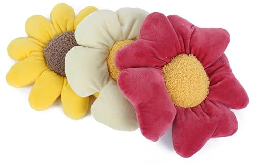 Nuiorfty plyschleksak för husdjur, tuggleksak med blomma, husdjur, söt hundpip för små och medelstora hundar