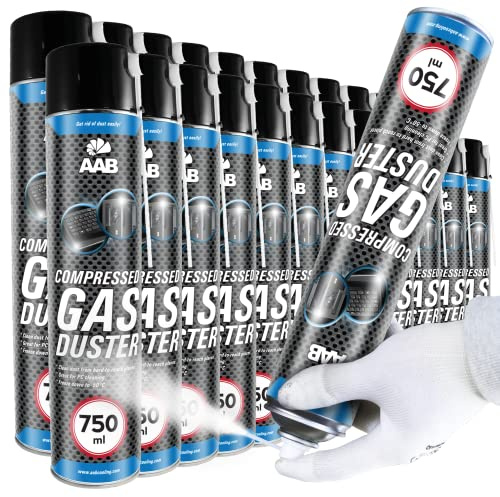 AABCOOLING Kältespray Reiniger 24 x 750ml, Druckluftspray, Eisspray für schnelles Einfrieren, einfaches Abkühlen von mechanischen und elektronischen Teilen, Kühlspray, Kühler, -50°C