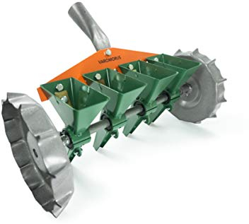 Varomorus Präzisions-Seeder Sämaschine für Gemüse, Grün, Zwiebeln, Rettich, Rübenkarotten (4-Reihen)