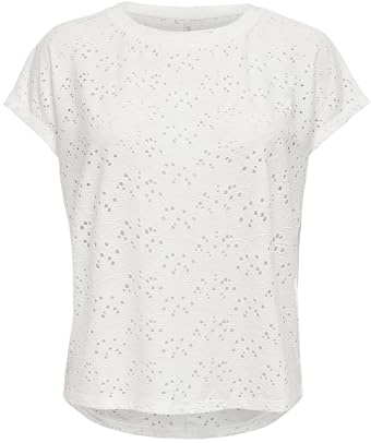 ONLY Damer ONLSMILLA S/S TOP JRS NOOS 15231005, Vit (Cloud Dancer), XS