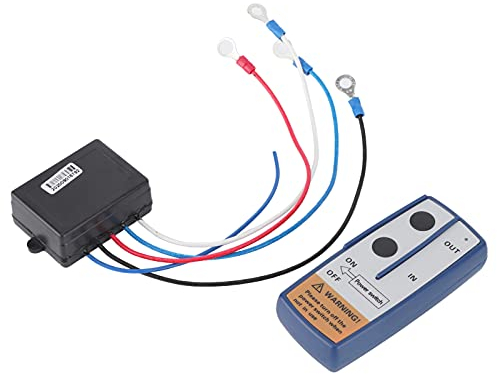 CHICIRIS Verricello Elettrico Telecomando di Controllo Wireless Verricello Wireless per Auto Universale Telecomando Elettrico con Doppio Trasmettitore Manuale Abbinato Kit Interruttore 12V