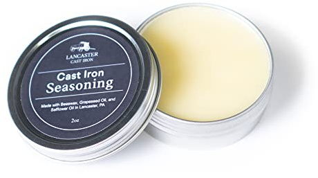Lancaster Cast Iron Condimento – Restaurar y acondicionar utensilios de cocina de hierro fundido y acero al carbono – Fabricado en los Estados Unidos