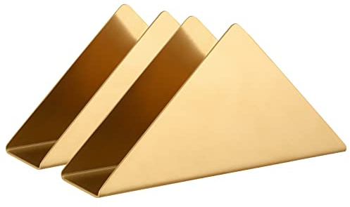 luvtree Esstisch-Serviettenhalter aus Edelstahl,Freistehender Tischtuchspender,Tischständer Freistehender Serviettenspender,Taschentuchspender,Cocktail-Serviettenspender.Golden.2Stück