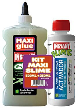 Maxi Slime Glue Kit 500 ml + Activator 250 ml (Phosphorescent)