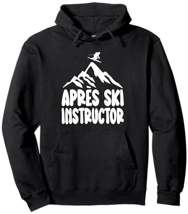 Apres Ski Instructor Shirt für Ski Party Damen Herren Skifahren Pullover Hoodie