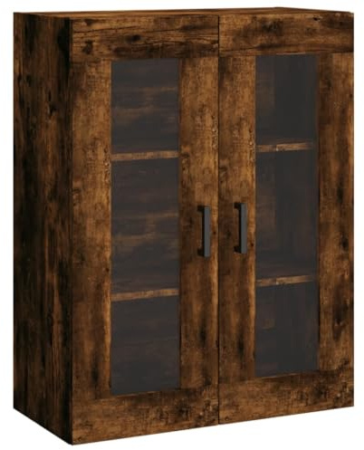 vidaXL Armario de Pared Roble Ahumado 69,5x34x90 cm