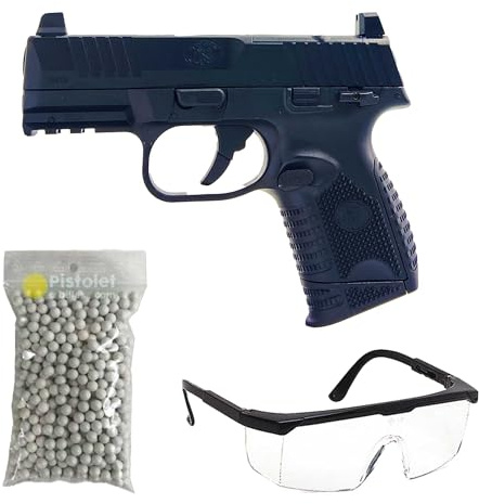 Saigo Defense Confezione Pistola a Pallini Airsoft FN Herstal 509 Compact MRD Spring/Materiale: plastica ABS/Potenza 0,2 Joule/Fornita con Accessori