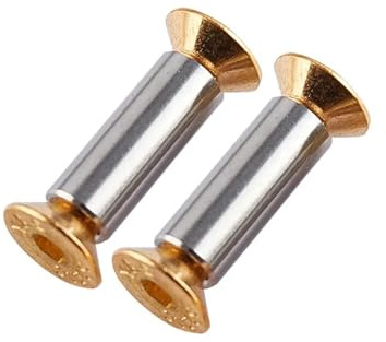 Yinxi Vis de Fixation de Couteaux M4, 2 pièces, Rivet pour matériel de Bricolage, poignée de Couteau, vis de Fixation de Plaque (Color : GD1)