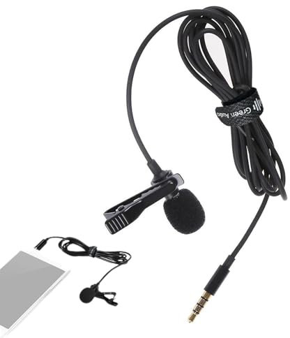 Micrófono de solapa Senermter | Lavalier Mic | Amplificador de voz con clip para auriculares Lavalier Mic | Versátil para enseñanza, grabación y escenarios en vivo