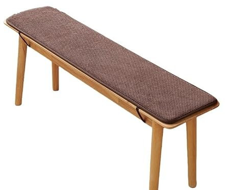 LIUYUYOUGO Sitzkissen Outdoor,Bankkissen Für Draußen 2/3 Sitzer Weiches Bequemes Flanell Sitzkissen Für Draußen Mit Rutschfesten Riemen Rechteckiges Sitzpolster Für Die Bank Für Garten Terrass