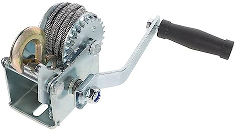Cabrestante pequeño de servicio pesado, cabrestante pequeño de remolque manual Cabrestante pequeño de mini remolque 500LBS con cable de acero de 7 m,para garaje, almacenes, fábricas