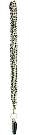 ANDI Neck Lanyard for Women - Scrunchie Cute Lanyard for Keys, ID Card Holder, Wallet - Aesthetic Long Lanyard (Aspen)