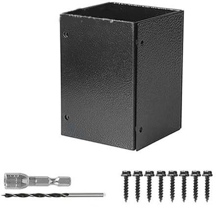 Koolenry Post Base Protectors Guard for Wooden Mailbox Bracket, Protect Pavilion Deck Railing from Lawnmower