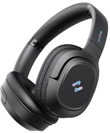 havit Active Noise Cancelling Headphones, Wireless Over Ear Bluetooth Headphones with 60ms Low Latency Game Mode, 50H Playtime, Foldable Overhead Headphones with Deep Bass, Bluetooth 5.4, App Control