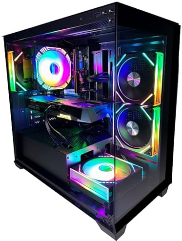 GFX Gaming PC Intel i9 13th Gen • High-Performance • 32GB RAM • RTX 4060 8GB • 1TB SSD NVME • Premium Glass Case • | Windows 11 | WiFi | Fast & Smooth Gameplay (i9 13th Gen/RTX 4060)