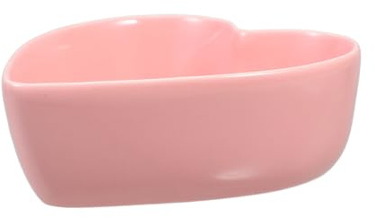 OFFSCH Heart-Shaped Ceramic Serving Bowl Set Adorable Snack and Salad Dish Food-Grade Kitchen Tableware for Home Cooking