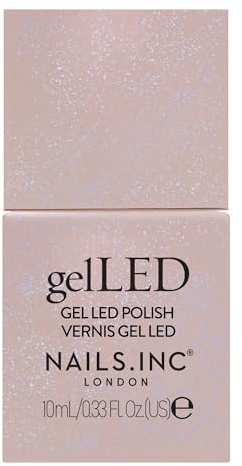 Nails.INC GelLED UV/LED Gel Nail Polish, Chasing Unicorns, Lilac Shimmer, Long Lasting, High Shine Colour, Quick Cure Formula, Cruelty Free, Art Gel Manicure At Home, 30-60 Second Cure Time, 10 ML