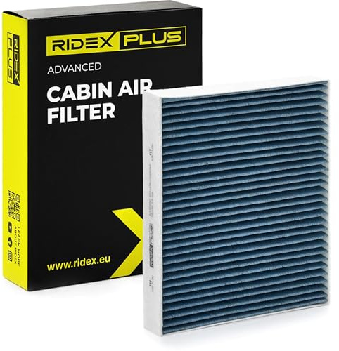 RIDEX PLUS 424I0204P Innenraumfilter Pollenfilter Aktivkohlefilter Höhe: 36 Breite: 224 Länge: 257 Kompatibel mit VW POLO 9N Polo Schrägheck 6R1, 6C1, SKODA Fabia II Schrägheck 542, SEAT