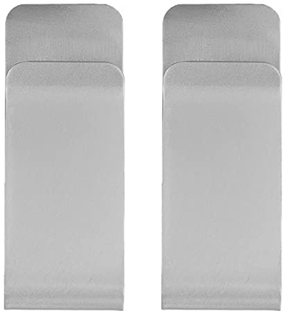 OVAQUIXI Pengaklämmor i Metall, Högkvalitativa Kassahållare i Rostfritt Stål, Kompakta Kortplånböcker för Män (Silver)