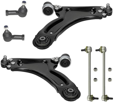 2x Querlenker 2x Koppelstange 2x Spurstangenkopf Vorderachse für Opel Meriva A