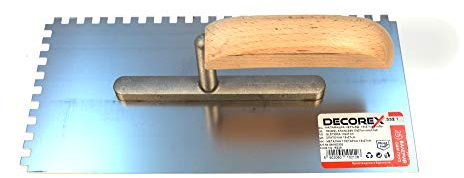 Acero inoxidable Paleta dentada espátula dentada 6 x 6 mm Paleta decorex HD Professionel
